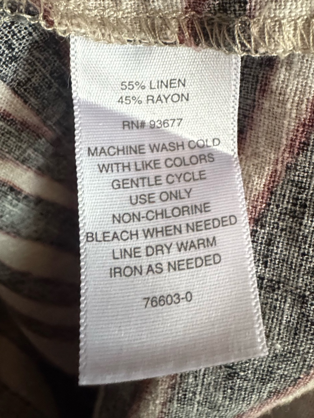 Liz Claiborne Sz XL Linen Black and Cream Zebra Print Button Front dress - Picture 10 of 10